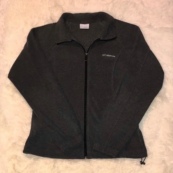 COLUMBIA—WOMENS’S DARK GRAY BENTON SPRING’S ZIP FLEECE JACKET!! EUC/NICE… - Picture 3 of 7